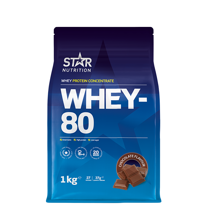 Whey-80 Heraproteiini 1 kg Choklad