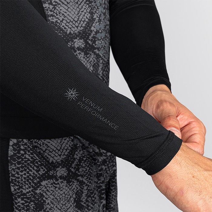 Venum G-Fit Scales Rashguard Musta Harmaa