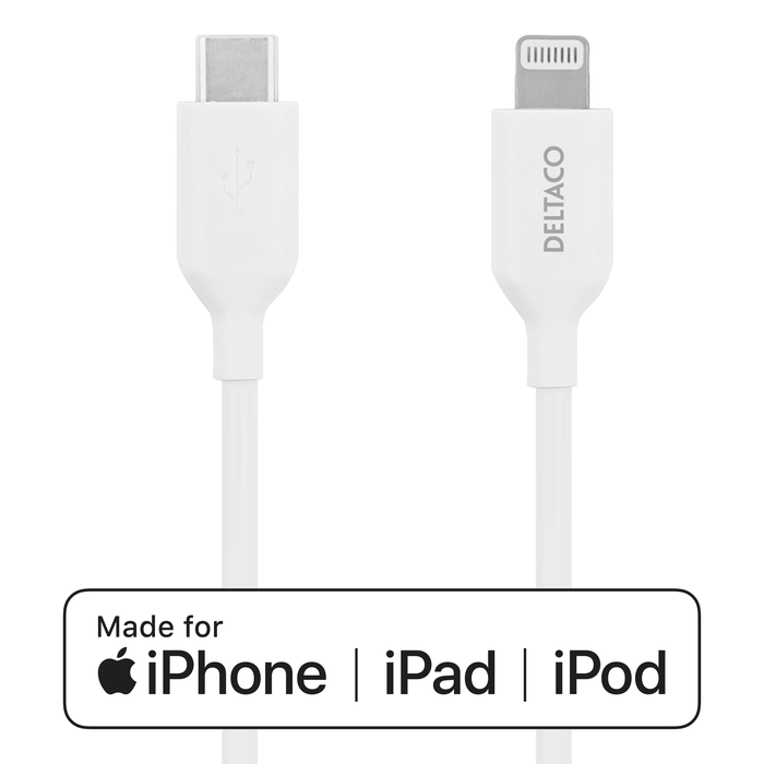 USB-C Lightning-latauskaapeli Valkoinen 1 m