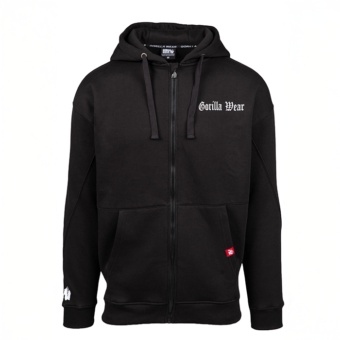 Utah Zipped Hoodie Musta