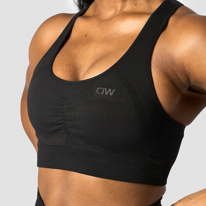 Rush Seamless Urheil bras Musta