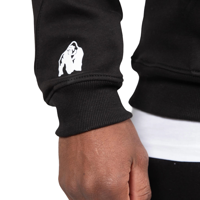 Utah Zipped Hoodie Musta