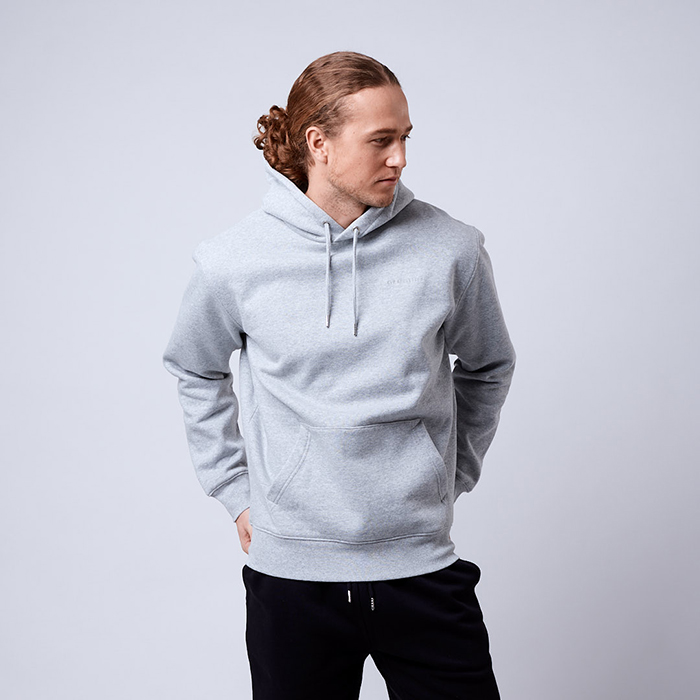 Men"s Core Hoodie, Grey Melange'