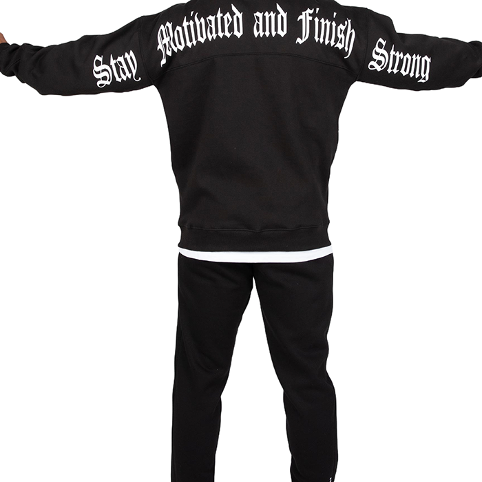 Utah Zipped Hoodie Musta