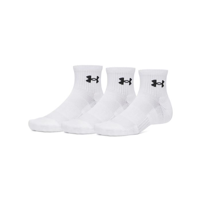 Performance Cotton Quarter Sukat 3-pack Valkoinen