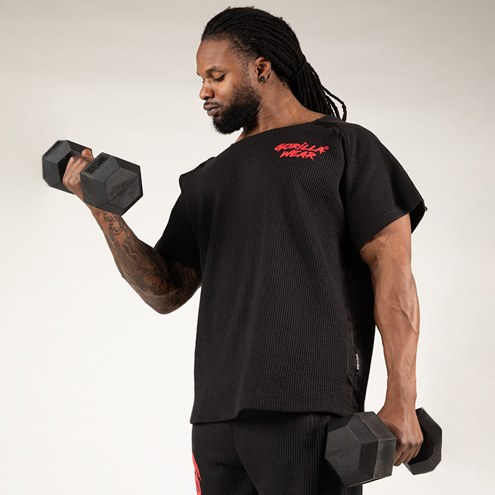 Augustine Old School Work Out Top, Musta/Punainen