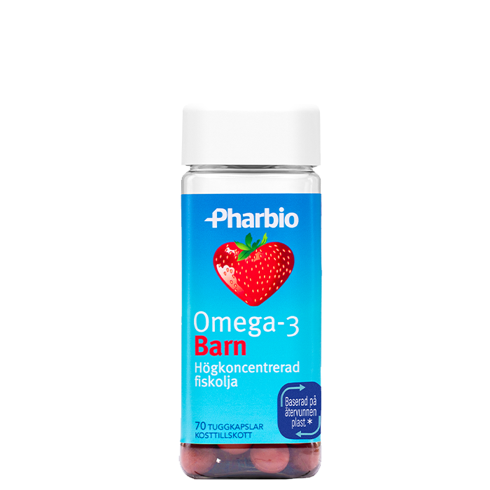 Omega-3 Lapset 60 pureskelukapselia