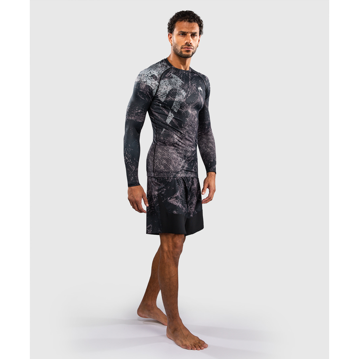 Venum RAGE & WORKOUT Pitk&auml;hihainen Rashguard Musta/Harmaa