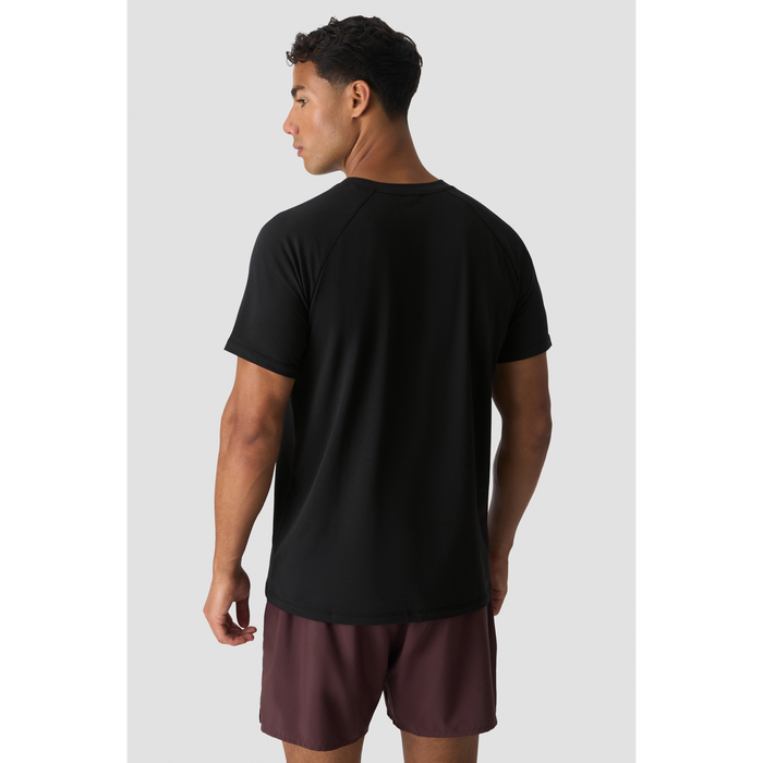 Workout Raglan T-paita Musta