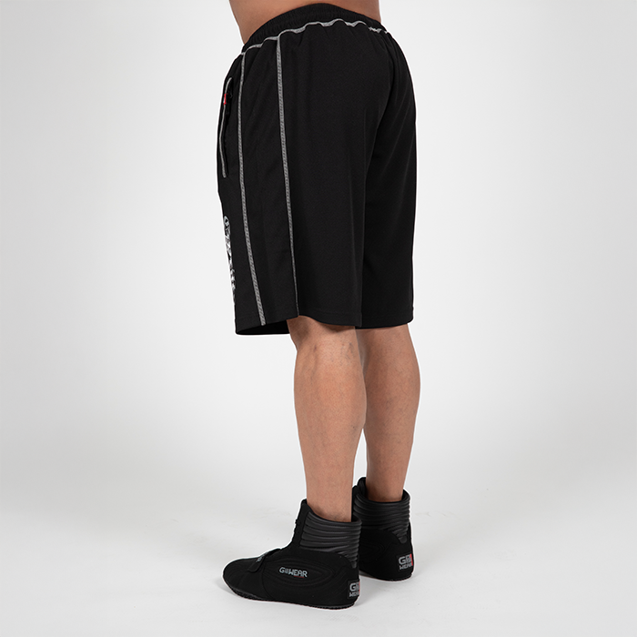 Marlow Mesh Shorts Musta Harmaa