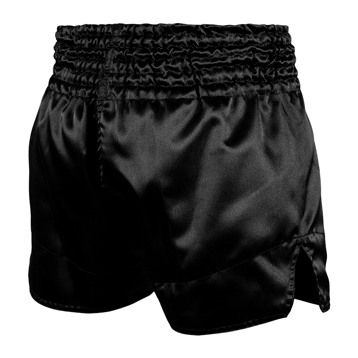"Classic-Muay Thai -Shortsit, Musta/Valkoinen"