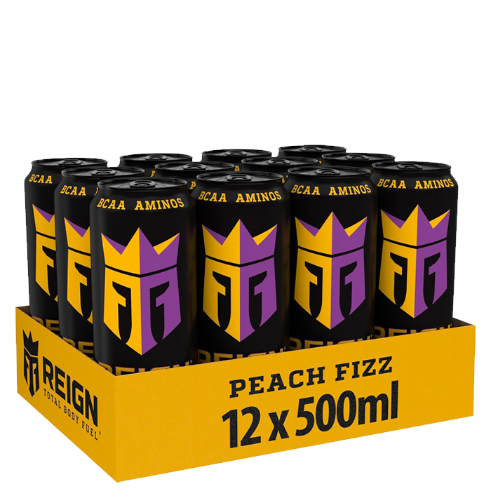 12 x Reign Energy, 50 cl, Peach Fizz