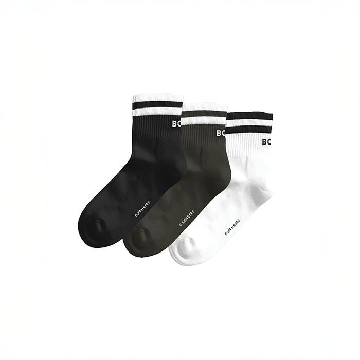 Classic Mid Ankle Sukat 3-pack Monipakkaus