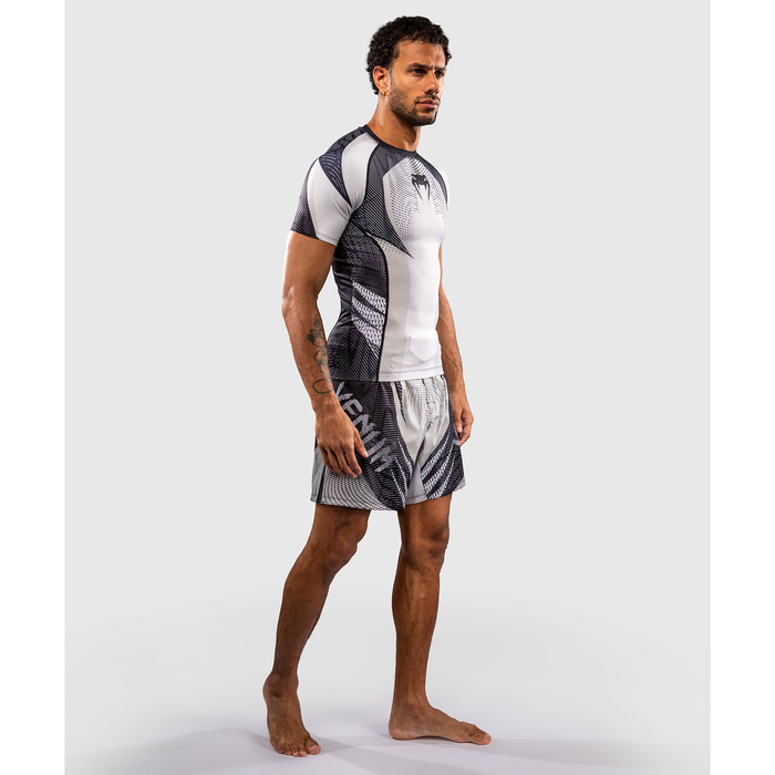 Venum GALACTIC 3.0 lyhythihainen rashguard off-white/musta