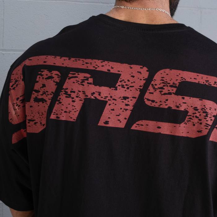 Gasp Iron Tee, Musta/Punainen