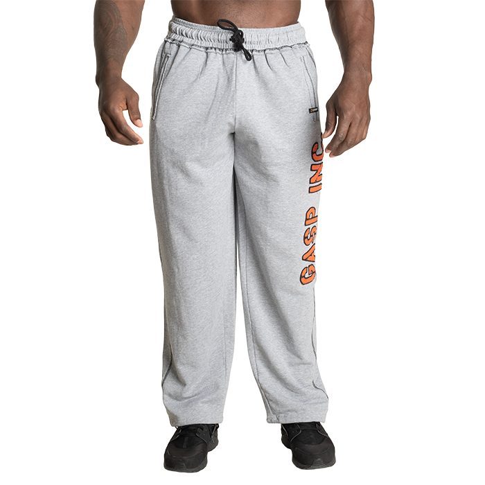 Division Sweatpant, Light Grey Melange/Flame