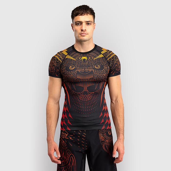 Venum Quetzal Fury Rashguard Musta Punainen Oranssi