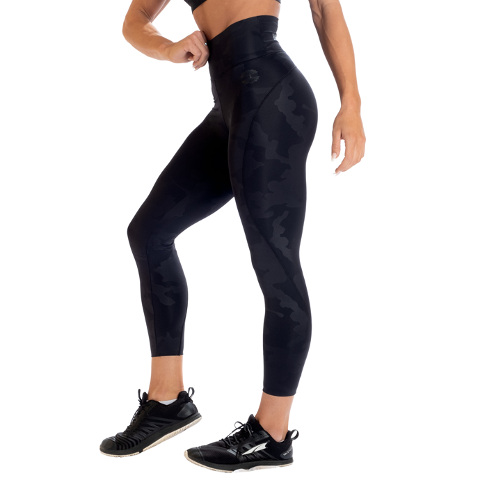 High Waist Trikoot Musta/Camo