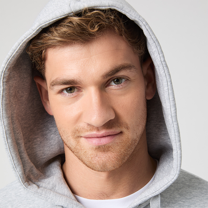 Centre Zip Hoodie Harmaa