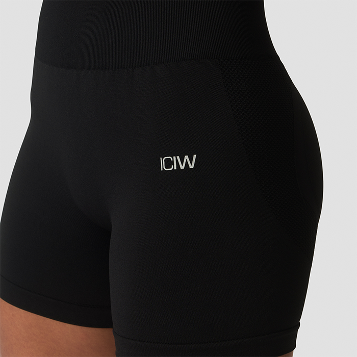Sculpt Midi Shorts Musta