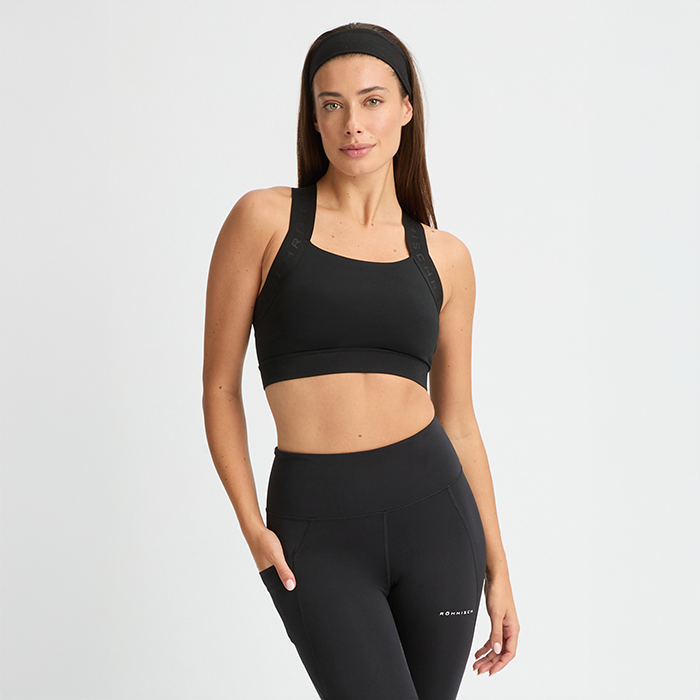 Kay Sports Bra, Black/Black