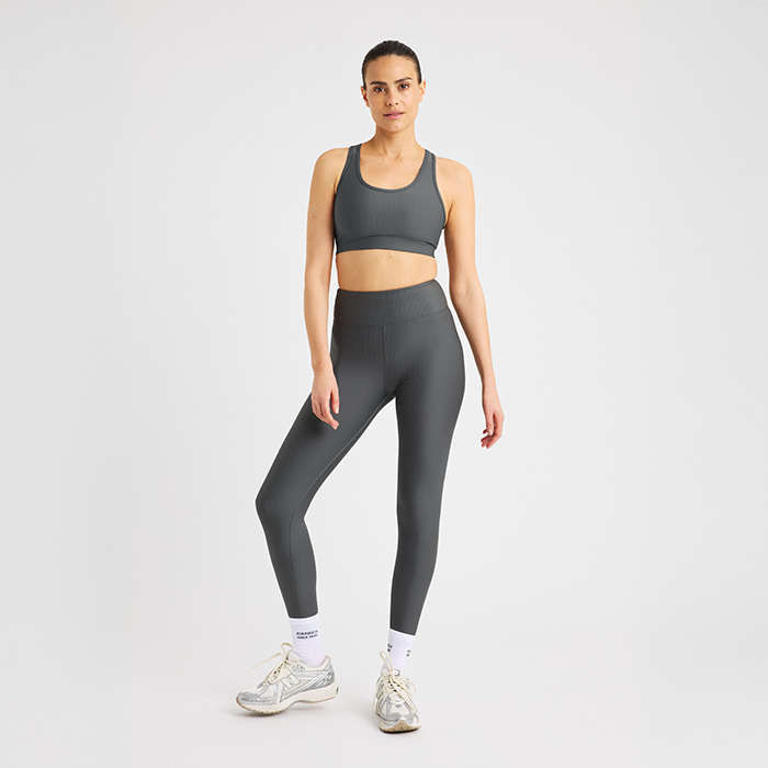 Ribatut Tights Harmaa