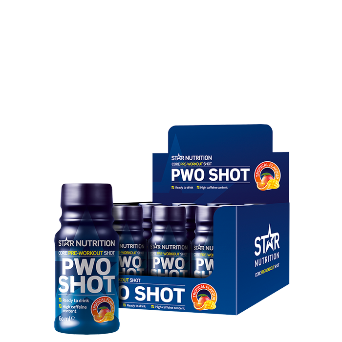 12 x Star Nutrition PWO Shot 60 ml tropical