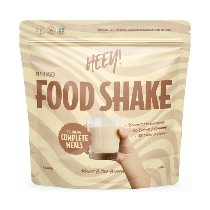 Vegansk Food Shake M&aring;ltidsers&auml;ttning 1400 g jordnotssmor_banan