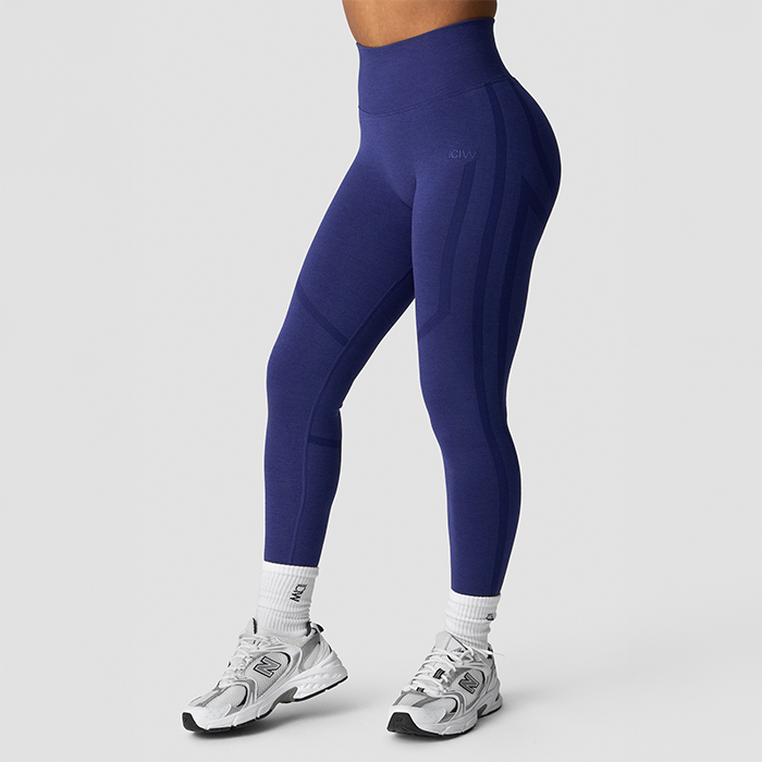 Rush Seamless Tights Tummansininen