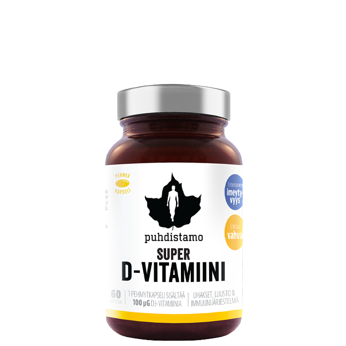 Puhdistamo Super D-Vitamin  60 caps