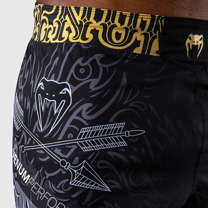 Venum Wolf Atak Fightshortsit Musta Harmaa