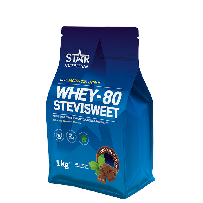 Whey-80 SteviSweet Heraproteiini 1 kg chocolate
