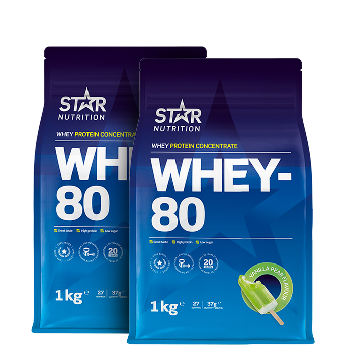 2 x Whey-80 Heraproteiini 1 kg