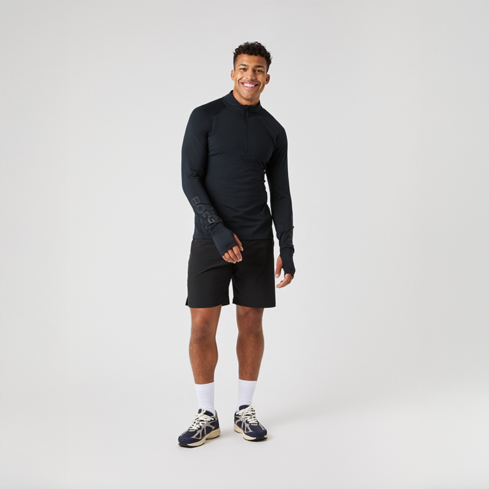 Midlayer Half-Zip Musta