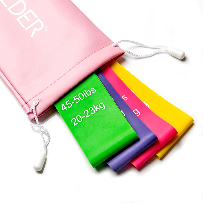 Booty Builder Minibands Pink 4-Pack