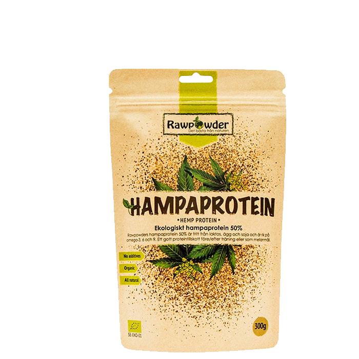 Rawpowder Ekologiskt Hampaprotein 300 g