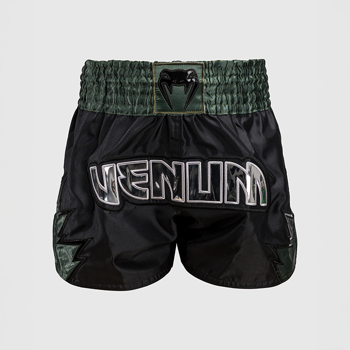 Inferno Muay Thai Shorts Musta Khaki