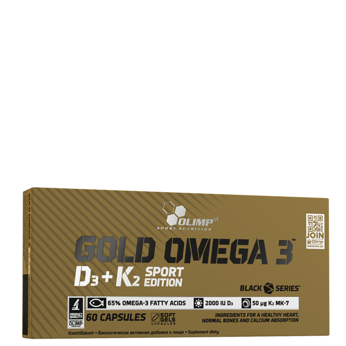 Gold Omega 3 D3+K2 Sport Edition 60 kapselia