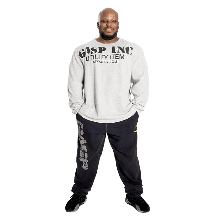 Thermal Gym Sweater, Grey Melange