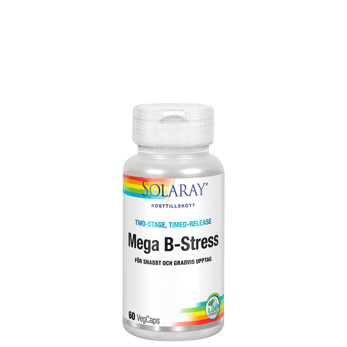 Solaray Mega B-Stress 60 kapselia