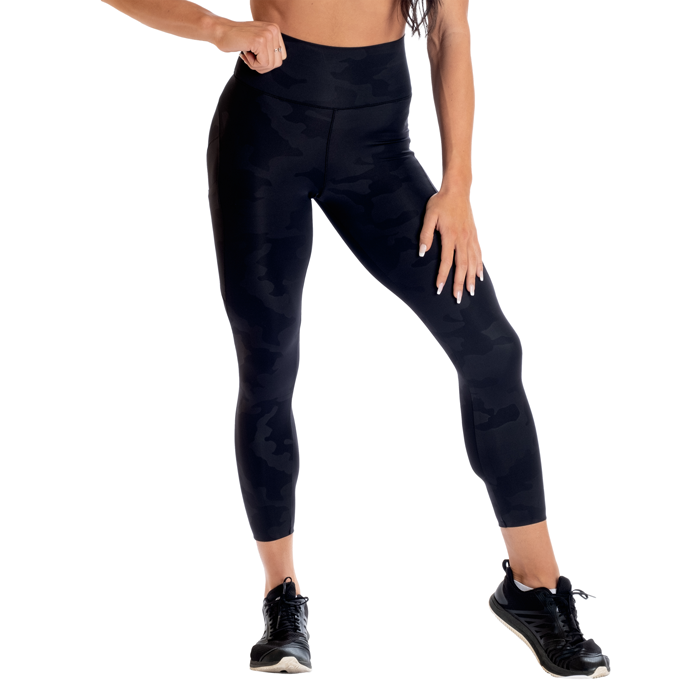 High Waist Trikoot Musta/Camo