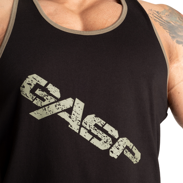 Vintage T-Back -tanktoppi Musta Vihre&auml;