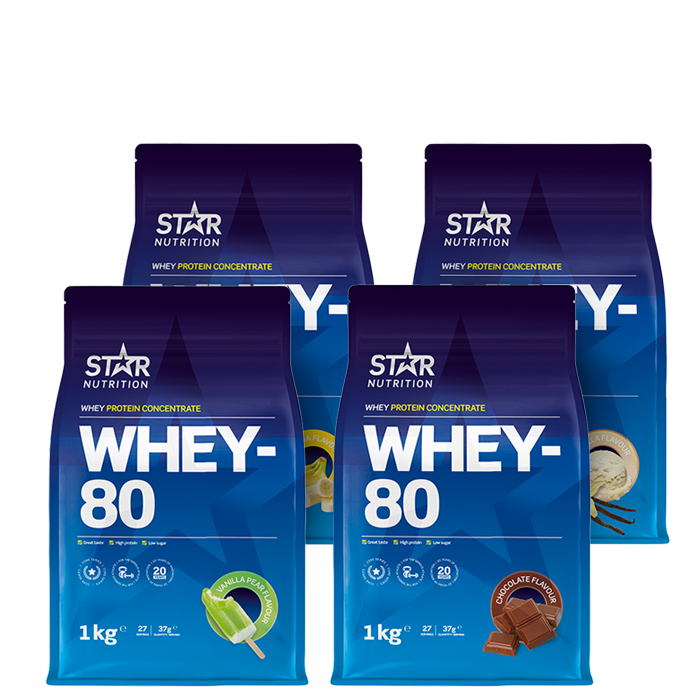 Star Nutrition Whey-80 Mix&Match 4x1kg