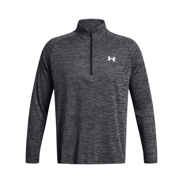 Tech Textured 1/2 Zip Paita Musta
