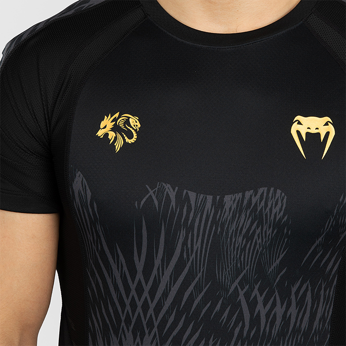 Venum X Chimaev Wild Borz Rashguard Lyhythihainen Musta Harmaa