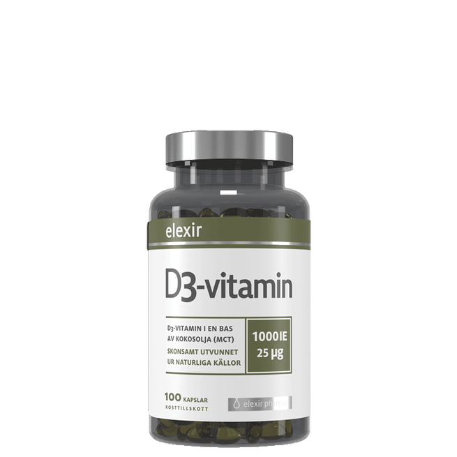 D3-vitamiini 25 mcg 1000 IU 100 kapselia