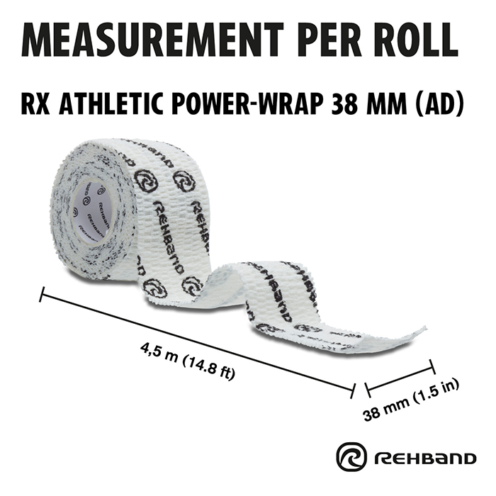 RX Athletic Power Wrap -Urheiluteippi 38 mm x 4,5 m