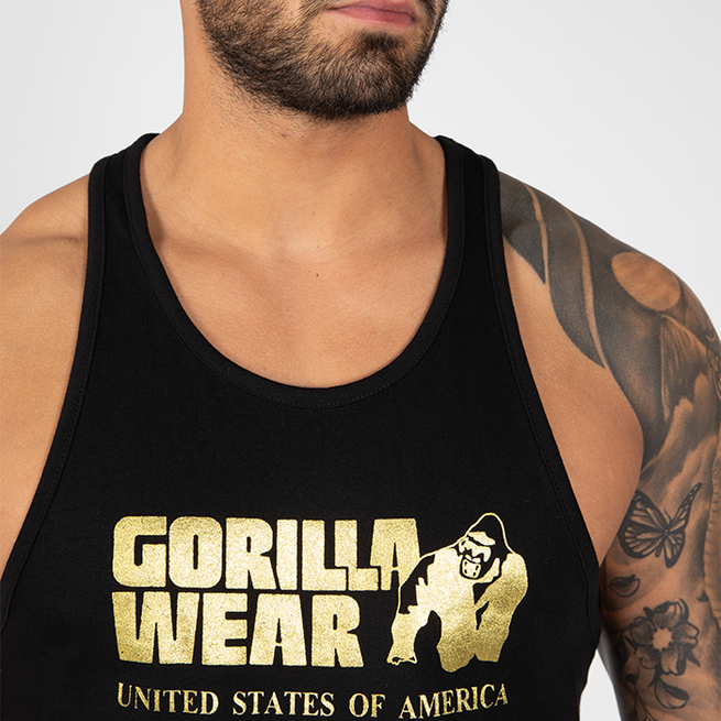Classic Tank Top, Musta/Kulta