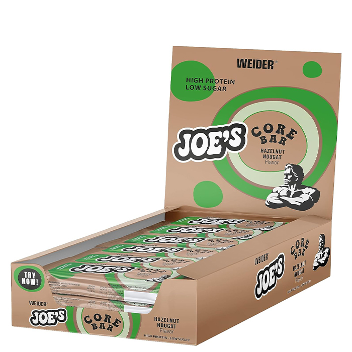 12 x JOE's Core Protein Bar 45 g nougat_hazelnut