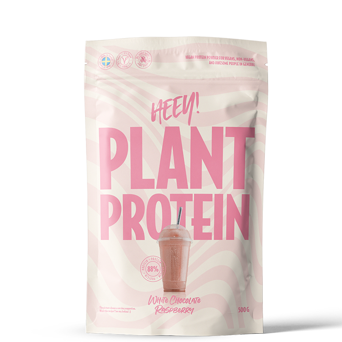 Veganskt Protein 500 g vitchoklad_hallon